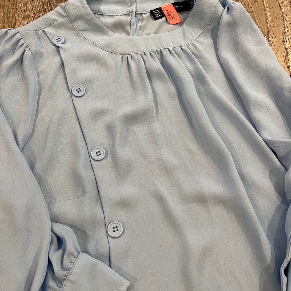 NY & Company Blouse light blue - size medium